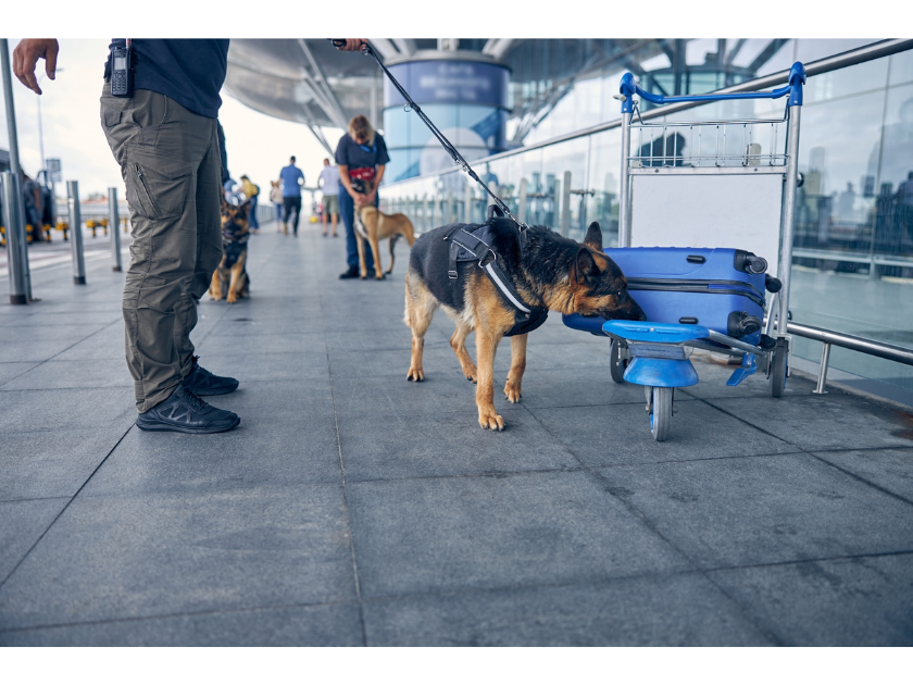 空港で働く犬たち　「おさわりマップ」が伝える大切なマナー