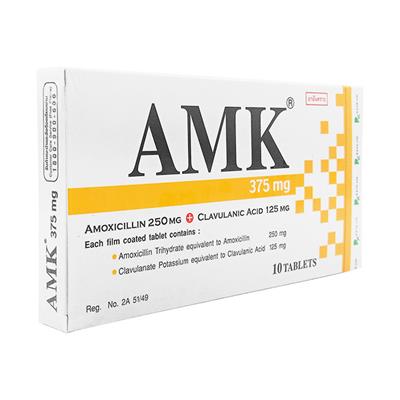 オーグメンチンジェネリック(AMK)375mg10錠