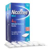 ニコチネル薬用チューイングガム4mg(ミント)