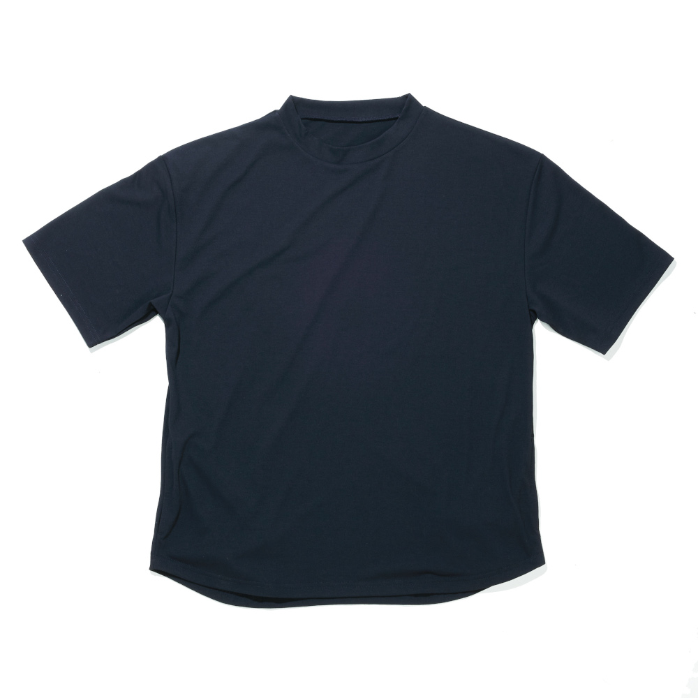 フーバー　汗染み軽減オーバーサイズ　5分袖クールTシャツ