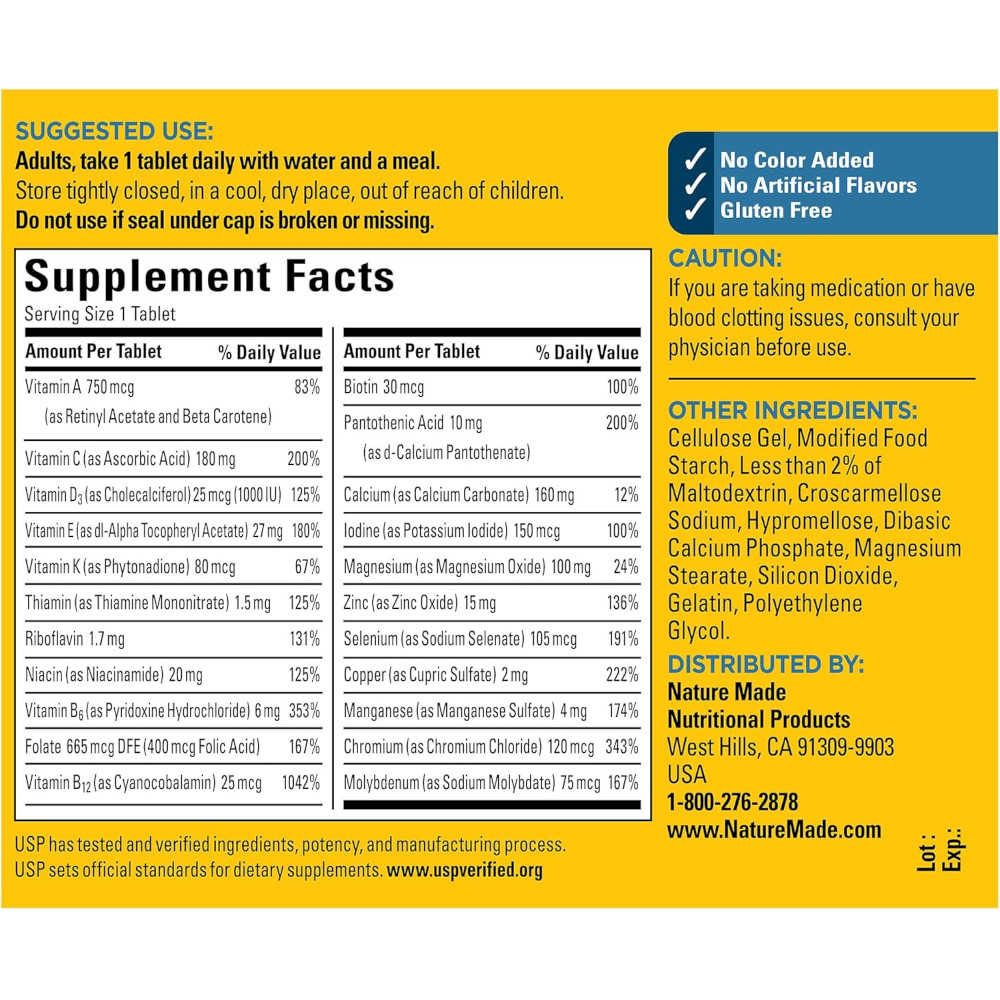 ネイチャーメイド マルチ フォーマン 50+(MULTI For Him)