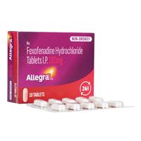 フェキソフェナジン120mg(フェキサジン/フェキソフェン)・アレグラ180mg(インド製)