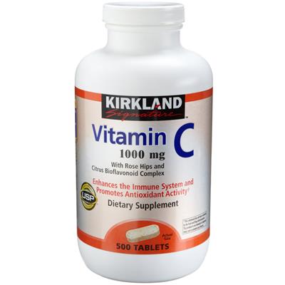 カークランド シクネチャー Vitamin C 1000 mg with Rose Hips 500錠